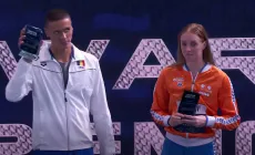 David Popovici a primit oficial distincția pentru cel mai bun înotător european al anului 2025