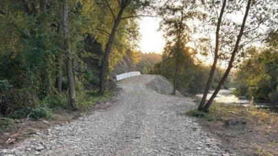 La Rozavlea, pe malul Izei, a fost amenajat un drum nou de 3,6 kilometri