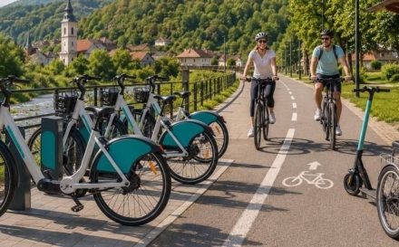 Coridorul Baia Sprie–Chiuzbaia prinde contur. A fost contractat sistemul public de închiriere a bicicletelor