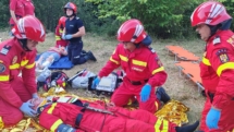 Exercițiu! Accident cu 11 pasageri simulat în Pasul Gutâi, Maramureș