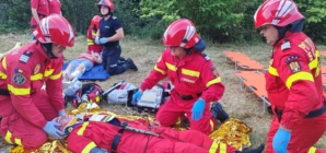 Exercițiu! Accident cu 11 pasageri simulat în Pasul Gutâi, Maramureș