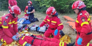 Exercițiu! Accident cu 11 pasageri simulat în Pasul Gutâi, Maramureș