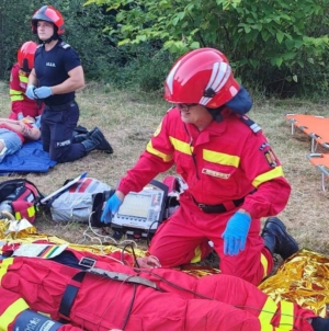 Exercițiu! Accident cu 11 pasageri simulat în Pasul Gutâi, Maramureș