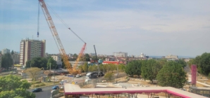 Grinzile noului pod de pe Bulevardul Unirii ajung la Baia Mare. Macaraua de peste 300 de tone este pregătită pentru montaj