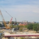 Grinzile noului pod de pe Bulevardul Unirii ajung la Baia Mare. Macaraua de peste 300 de tone este pregătită pentru montaj