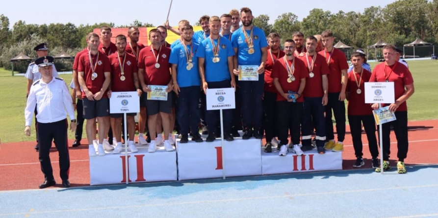 Pompierii voluntari din cadrul SVSU Recea, Maramureș, sunt din nou campioni naționali