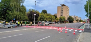 O nouă trecere de pietoni apare lângă Podul de pe Culturii din Baia Mare. Va fi utilă și bicicliștilor
