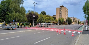 O nouă trecere de pietoni apare lângă Podul de pe Culturii din Baia Mare. Va fi utilă și bicicliștilor