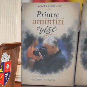 Cartea „Printre amintiri și vise”, semnată de Mircea Paușeniuc, lansată la Casa de Cultură din Fărcașa