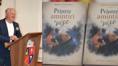 Cartea „Printre amintiri și vise”, semnată de Mircea Paușeniuc, lansată la Casa de Cultură din Fărcașa