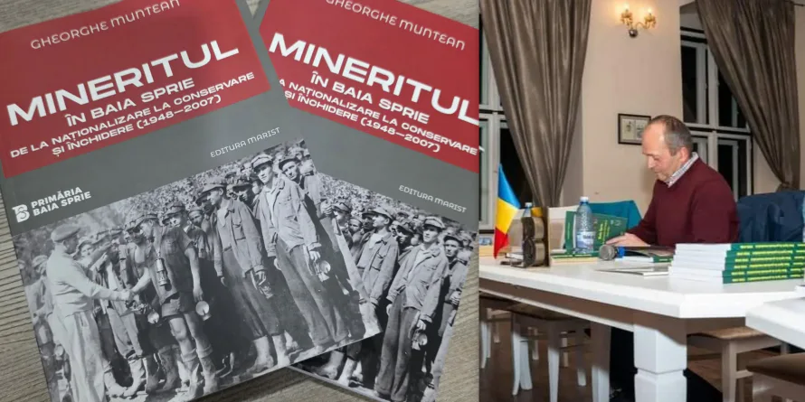 Se lansează volumul „Mineritul în Baia Sprie – de la naționalizare la conservare și închidere”, autor Gheorghe Muntean