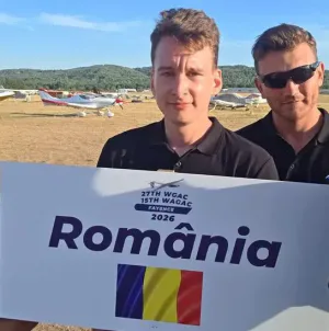 Raul Petrovan, reprezentant al Aeroclubului Baia Mare, locul 1 la prima probă a Campionatului Mondial de Acrobație cu Planorul