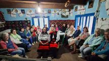 Turiste din Belgia, întâmpinate de găzdoile din Călinești