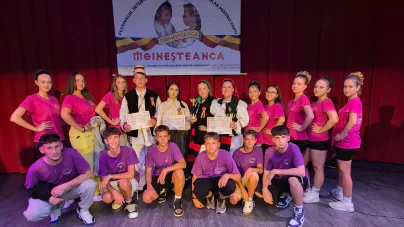 Ansamblul Folcloric „Hori și Joc” al Palatului Copiilor Baia Mare, premiul I la Festivalul-Concurs Internațional „Moineșteanca”