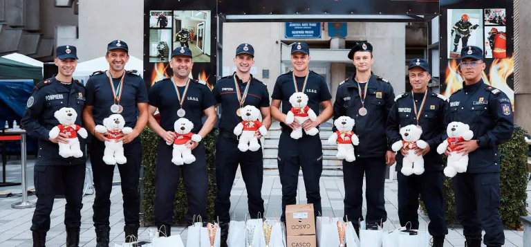 Pompierii maramureșeni s-au întors cu premii de la competiția „Scări”, organizată la Satu Mare