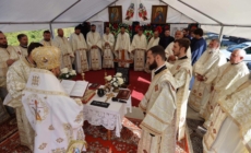 S-a pus piatra de temelie pentru noua biserică din Filia Dealu Corbului, Parohia Ortodoxă Preluca Veche