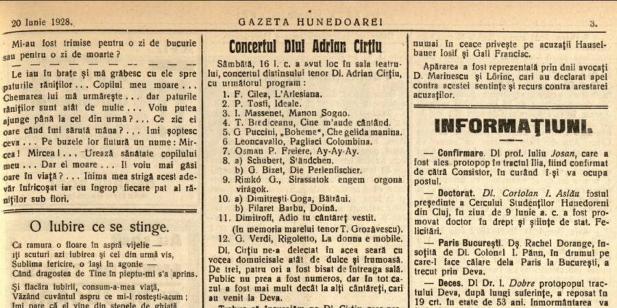 Povestea lui Adrian Cirțiu, tenorul din Gârdani care a ajuns să cânte la Viena