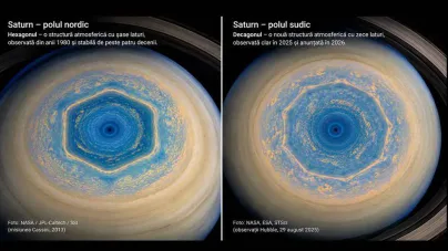 Saturn avea un hexagon. Acum, astronomii au descoperit și o formă uriașă cu zece laturi