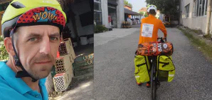 Maramureșeanul Janos Kiss a ajuns la Mamaia cu bicicleta: 1.000 de kilometri, 11 zile și o misiune pentru copiii cu autism