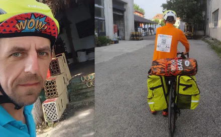 Maramureșeanul Janos Kiss a ajuns la Mamaia cu bicicleta: 1.000 de kilometri, 11 zile și o misiune pentru copiii cu autism
