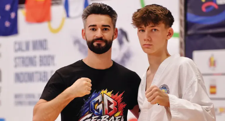 Doru Ioan Haragâș de la Clubul Sportiv Ge-Baek Baia Mare, pe podium la Cupa Mondială de Taekwon-Do ITF