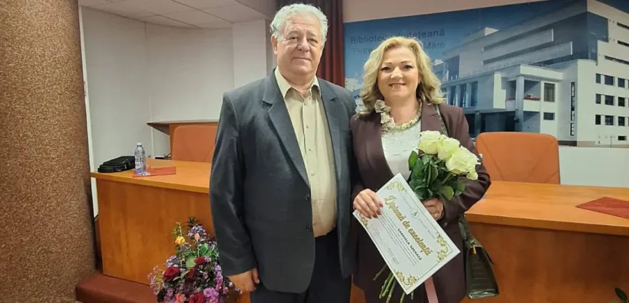 Documentarist Gabriela Szerasz, distinsă cu o Diplomă de Excelență pentru activitatea desfășurată la Biblioteca Orășenească Vișeu de Sus