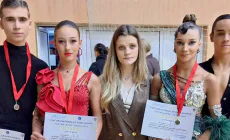 Sportivii Medio Monte Baia Sprie, trei clasări pe podium la Cupa Ballroom Arad