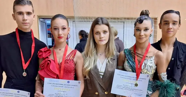 Sportivii Medio Monte Baia Sprie, trei clasări pe podium la Cupa Ballroom Arad