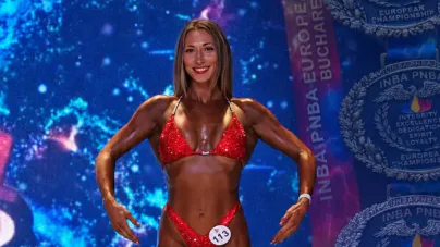 Băimăreanca Laura Pop, vicecampioană europeană la natural bodybuilding