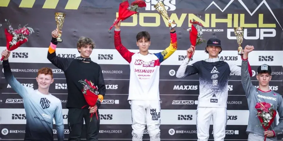 Băimăreanul Matei Huțanu a câștigat etapa de Cupă Europeană de Downhill de la Maribor