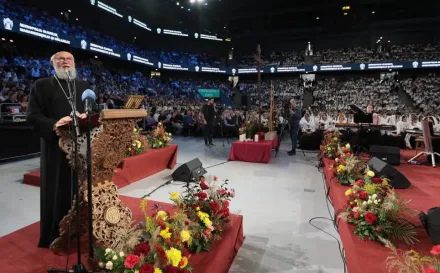 Episcopul Iustin al Maramureșului și Sătmarului, alături de peste 7.000 de copii și tineri la „Cântările Cerului” din Cluj-Napoca